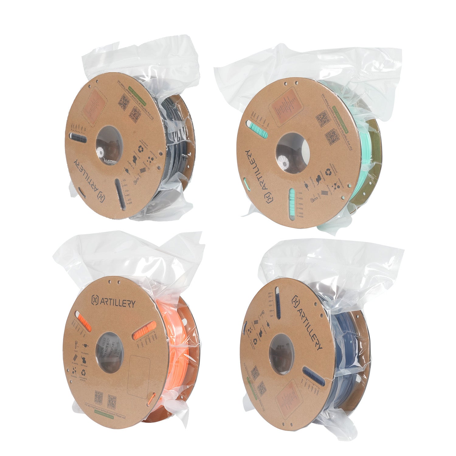 PLA 4-Color Filament Bundle