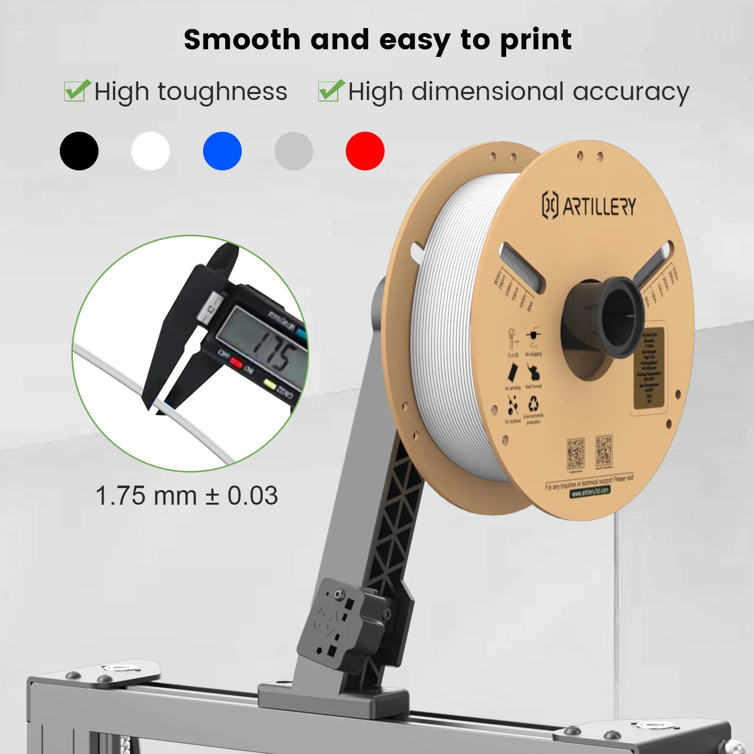 Filamento de impresora 3D PLA 1.75mm 1KG