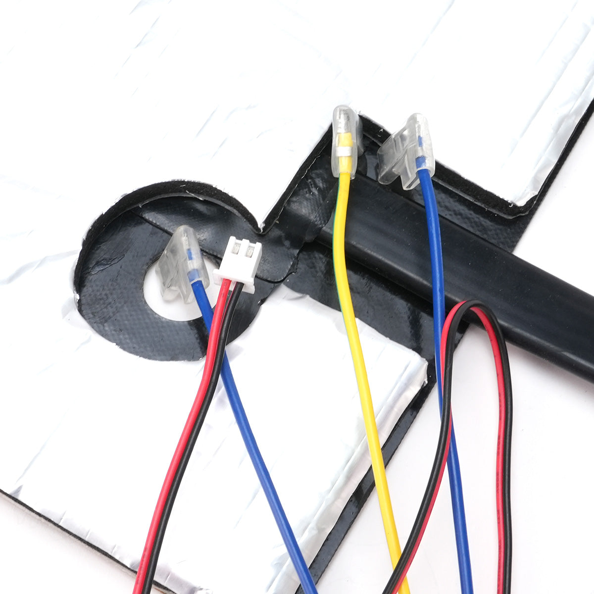 Silikon-Heizbett-Kit + Flachkabelanschluss X2 Isolierung Baumwolle